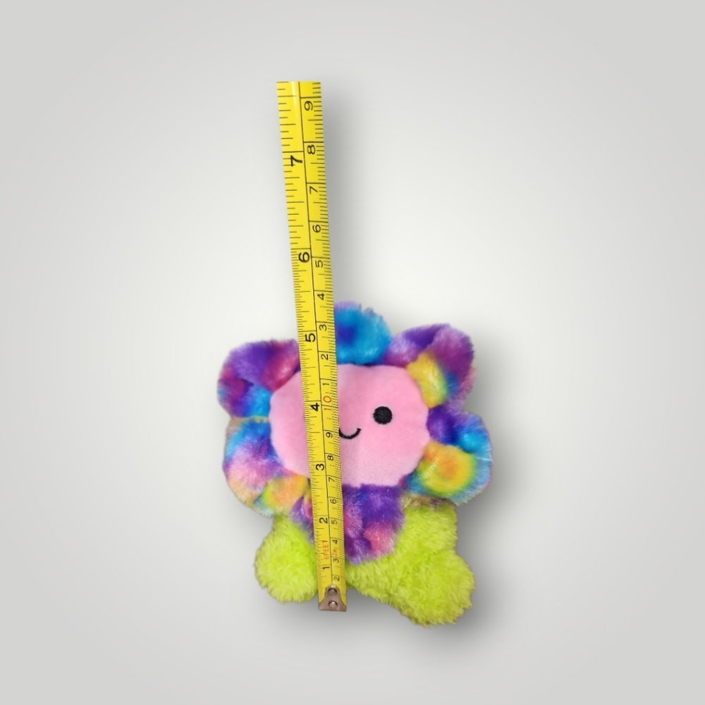 Kellytoy BumBumz 7.5" Groovy Bumz Faye the Tie Dye Flower plushie - Picture 7 of 8